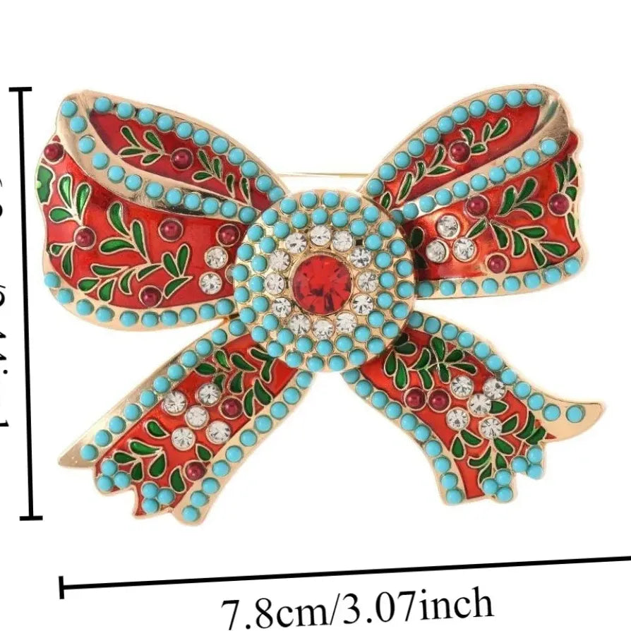 Luxury Classic Bow Brooch Pin Unisex Wedding Gift Accessory