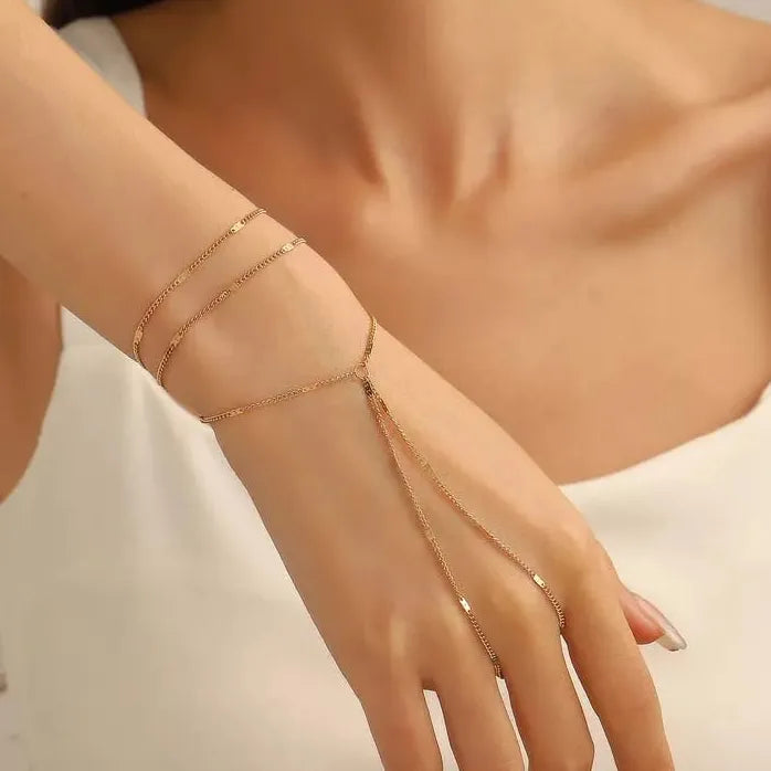 Handmade Vintage Multilayer Link Chain Bracelets for Women Stylish Jewelry