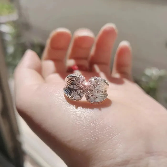 Vintage Adjustable Copper Ring Featuring Golden Zircon for Women Gift 2025