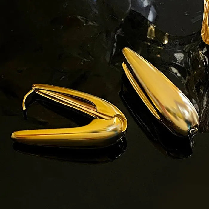 Women's Stainless Steel Geometric Drop Earrings Korean Y2K Luxury Jewelry
