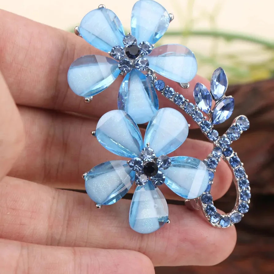 Floral Vintage Brooch Wedding Party Gift for Men Women