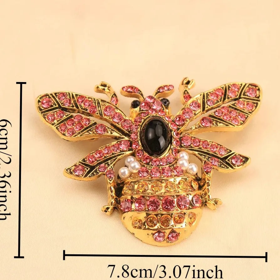 Luxury Bee Brooch Classic Style Jewelry Gift for Men and Women