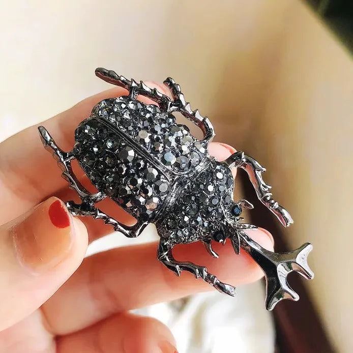 Luxury Insect Brooches Cicada Beetle Bee Mantis Pin for Women