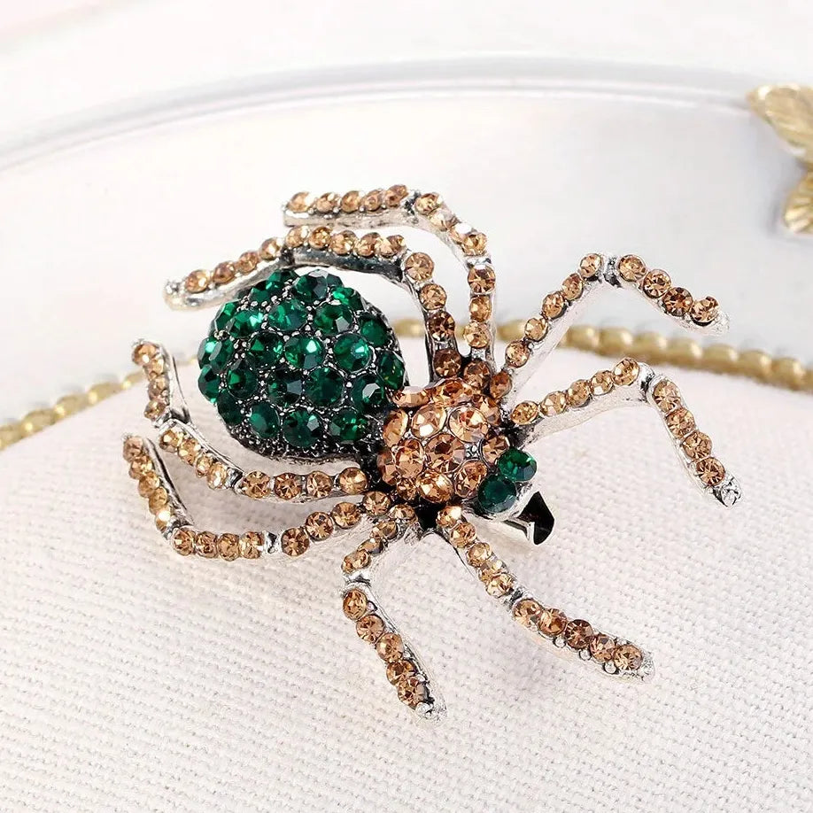 Luxury Elegant Spider Brooch for Women and Men Gift Accessory