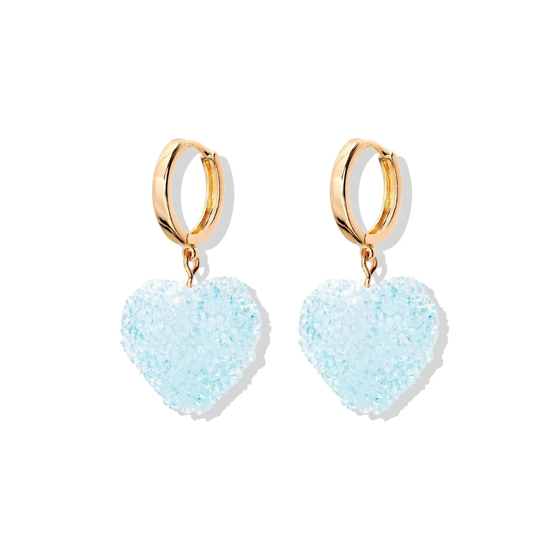 18K Gold Plated Heart-Shaped Necklace Zircon Pendant for Women Girls