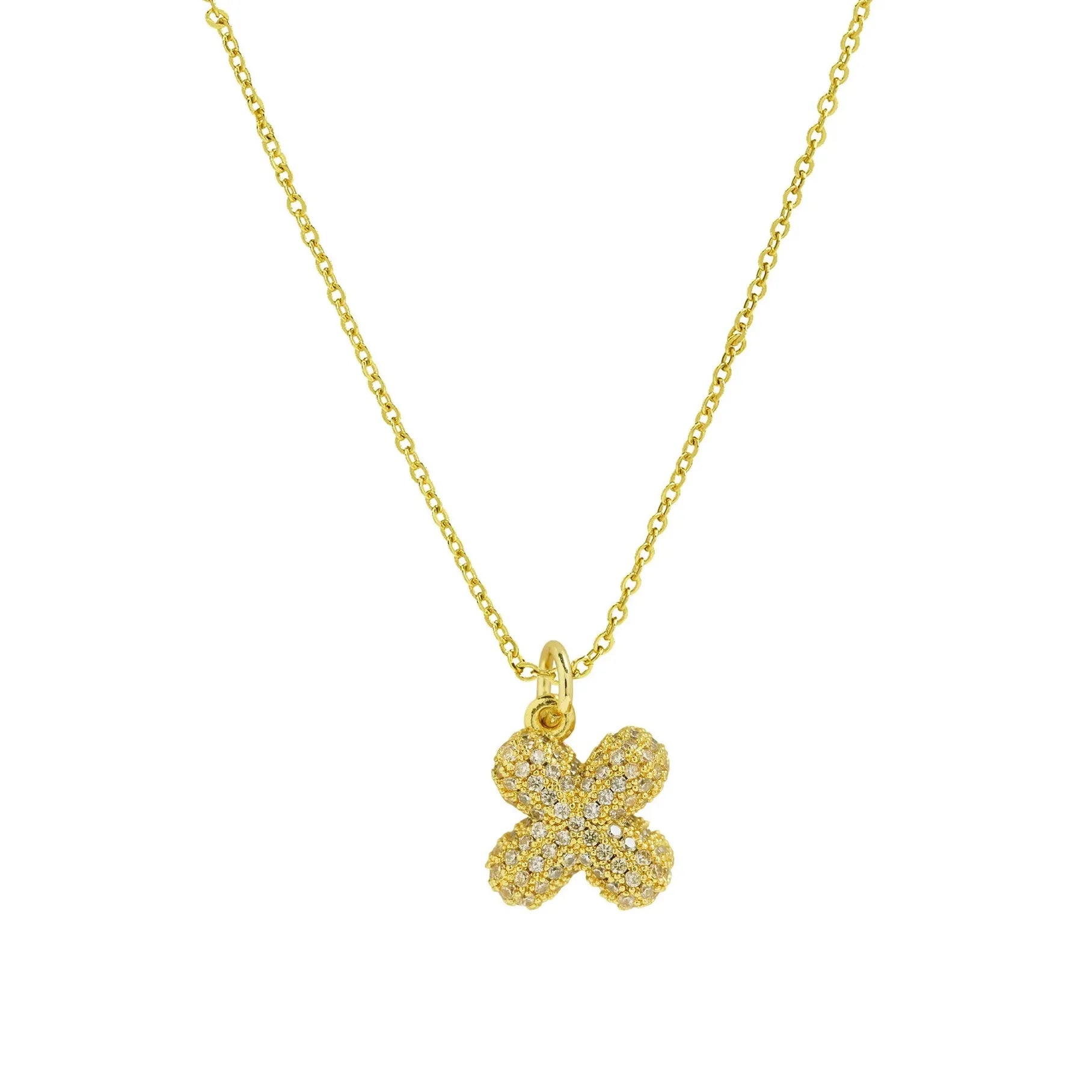 18k Gold Plated A-Z Initial Pendant Necklace Stainless Steel Choker Women Gift