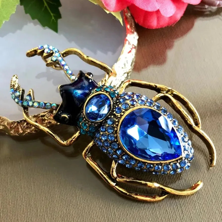 Beetle Brooch Pin for Women Men Luxury Classic Jewelry Gift