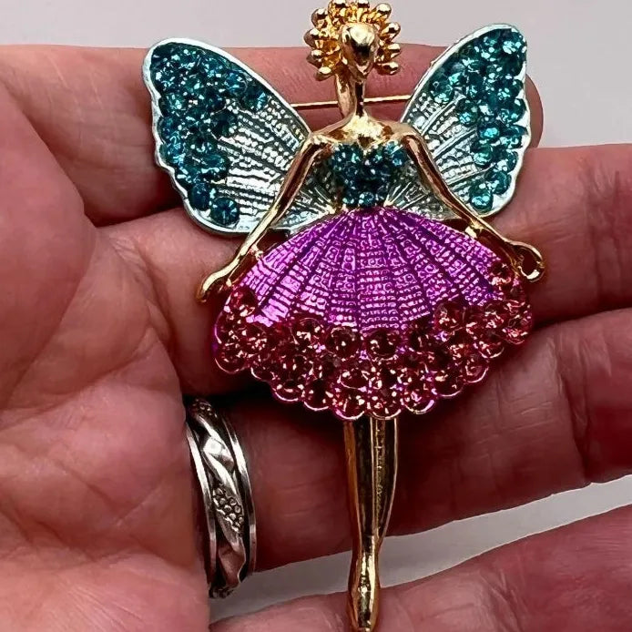 Fashion Ballet Girl Brooch Pin for Women Men Stylish Accessory