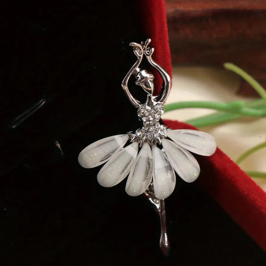 Luxury Classic Ballerina Brooch Jewelry Gift for Women and Men