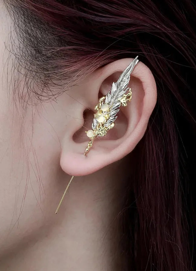 2024 Copper Moon Stud Earrings Cyberpunk Unisex Jewelry Gift Symbolic