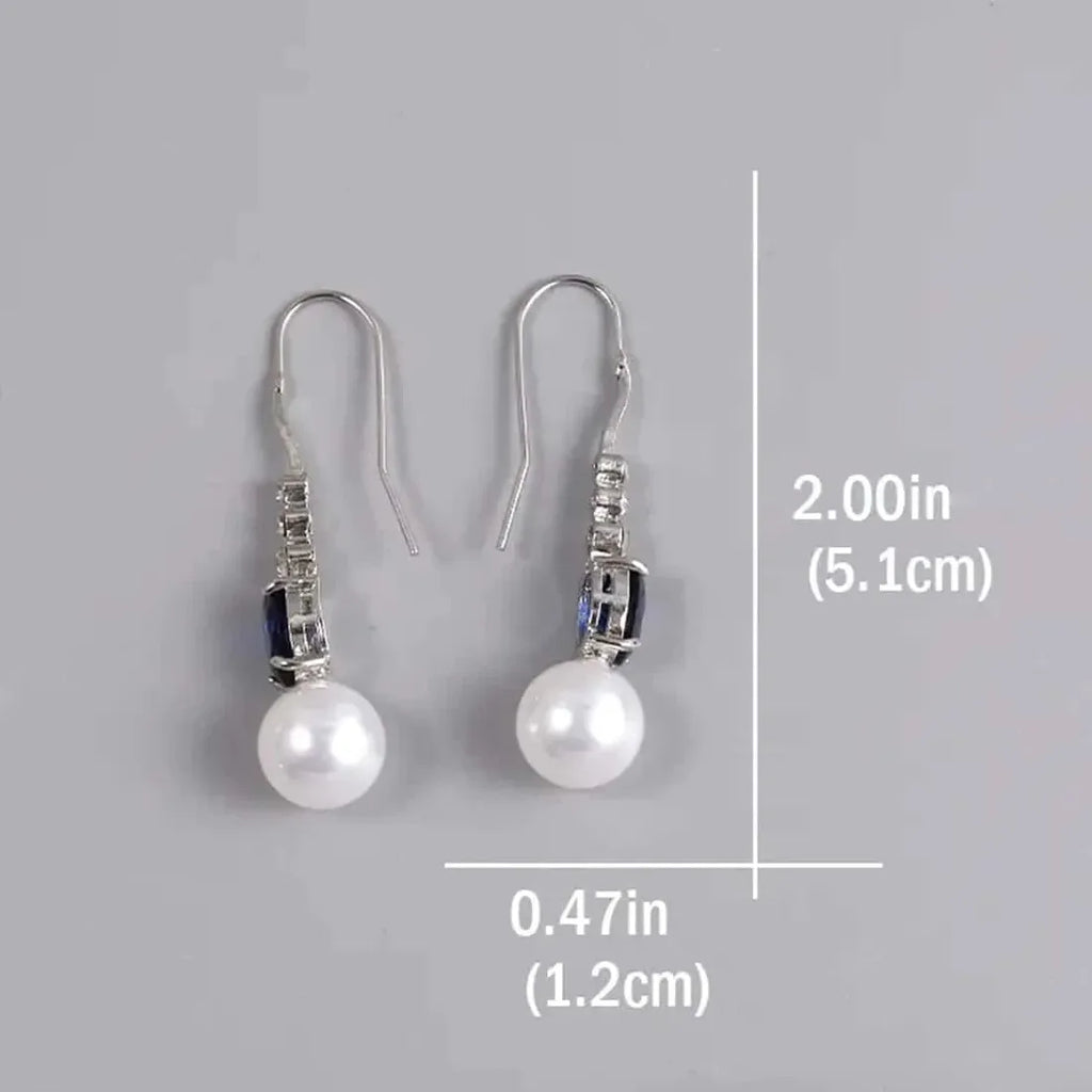 Elegant Women's Imitation Pearl Drop Earrings Bohemian Japanese Korean Style Jewelry