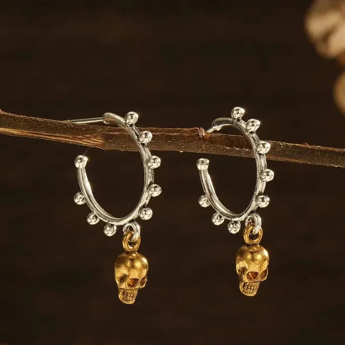 Retro Metal Gothic Drop Earrings for Women Halloween Party Jewelry Gifts