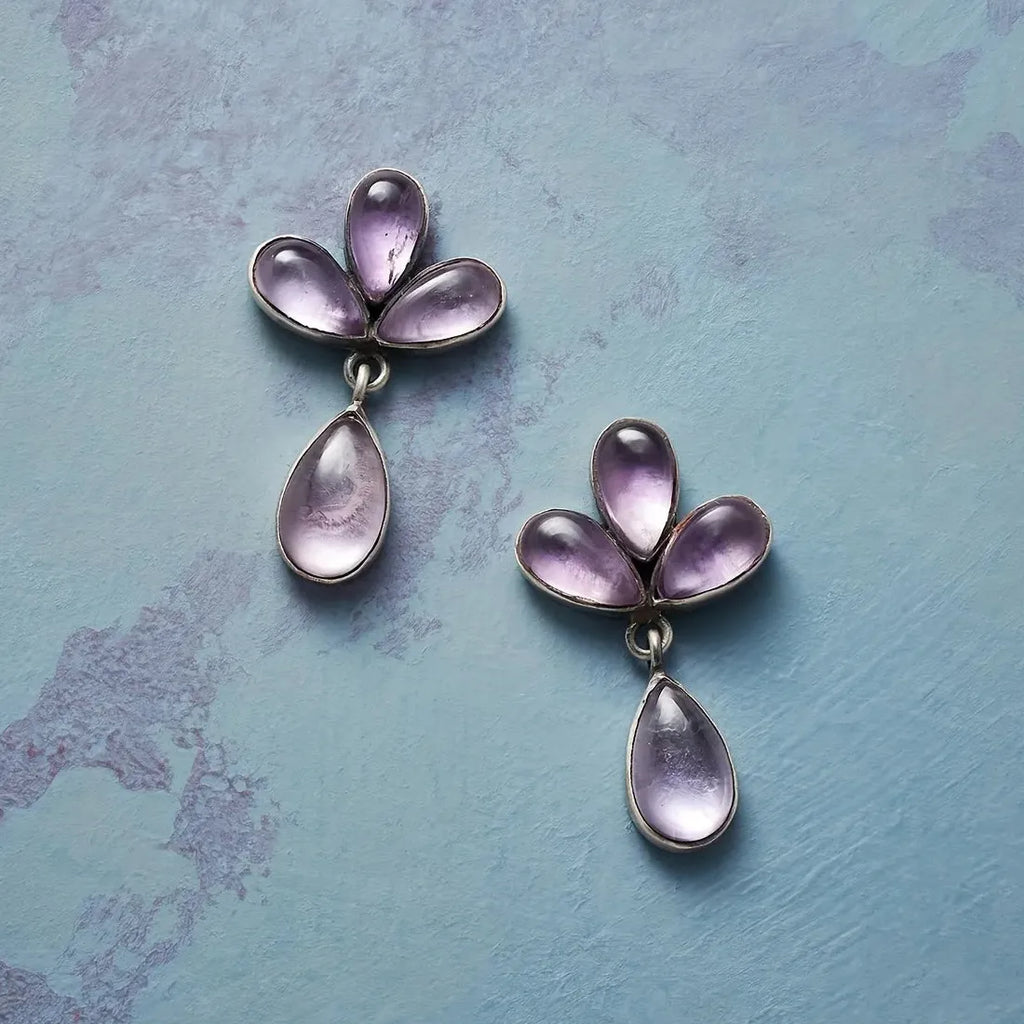 Elegant Classic Women's Retro Crystal Flower Earrings Fashion Jewelry Accessories