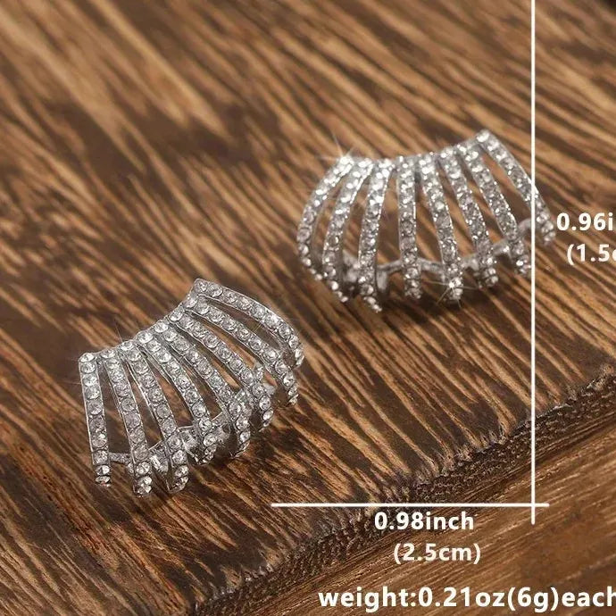 Fashionable Zinc Alloy Cross Arc Long Hanging Earrings for Women Christmas Gift