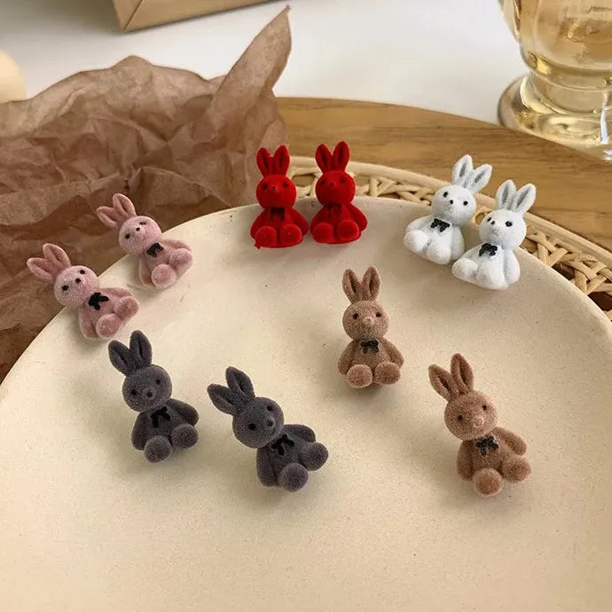 Resin Geometric Cat Stud Earrings Cute Japan Korea Cartoon Jewelry Gifts