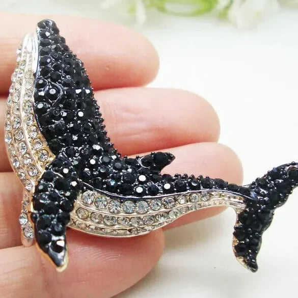 Vintage Dolphin Brooch Pin for Women Classic Animal Jewelry Gift