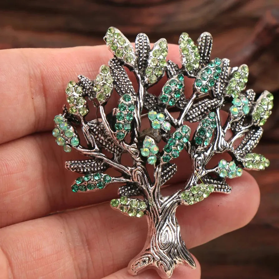 Luxury Classic Money Tree Brooch Elegant Gift for Men and Women