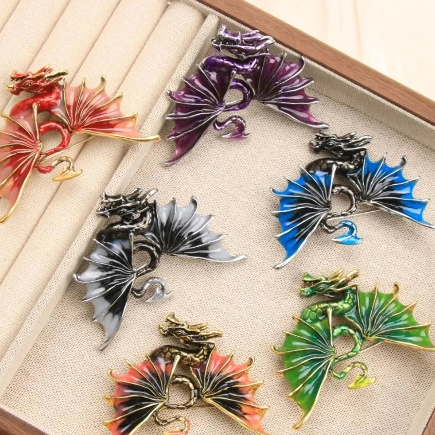 Luxury Dragon Brooch Wedding Gift for Men & Women Classic Style