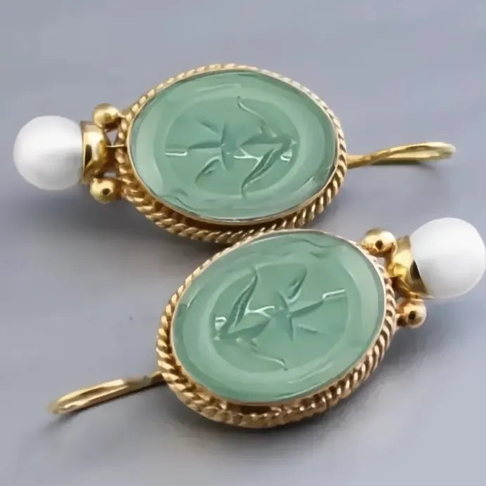 Elegant Gold Drop Earrings with Simulated Pearl for Women Jewelry Accessory