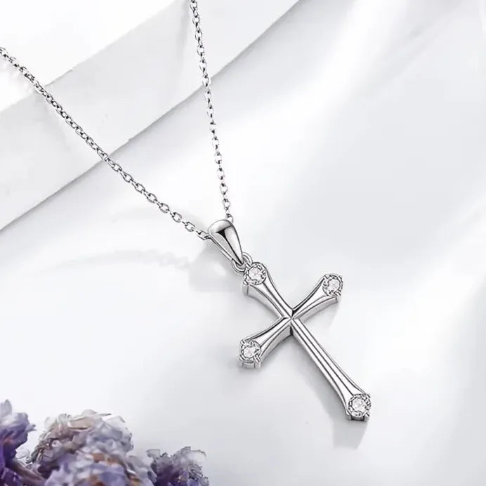 Minimalist Cross Pendant Necklace for Women Daily Devout Halloween Jewelry