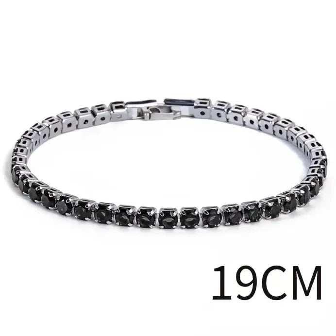 Elegant Women's Cubic Zirconia Link Chain Bracelet Gift Jewelry