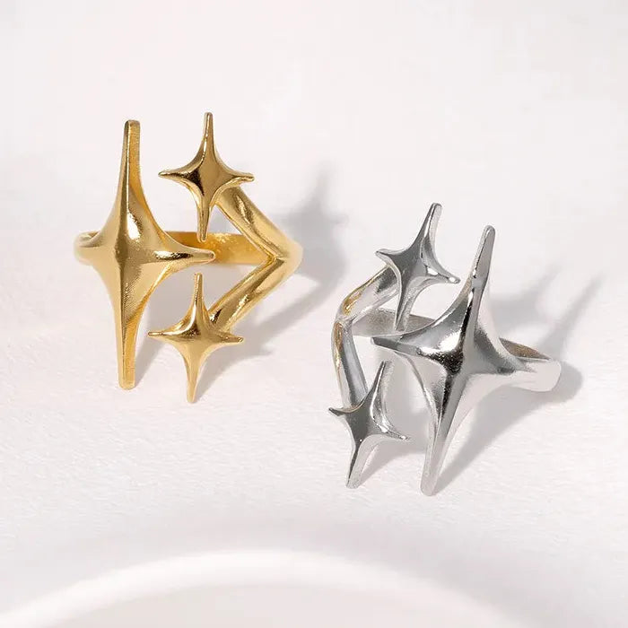 Gold Stainless Steel Cross Ring for Women Men Faith Jewelry Gift Party