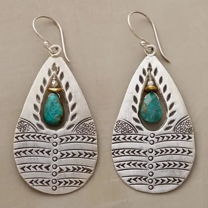 Retro Creative Imitation Crystal Drop Earrings for Women Girls Fashion Jewelry