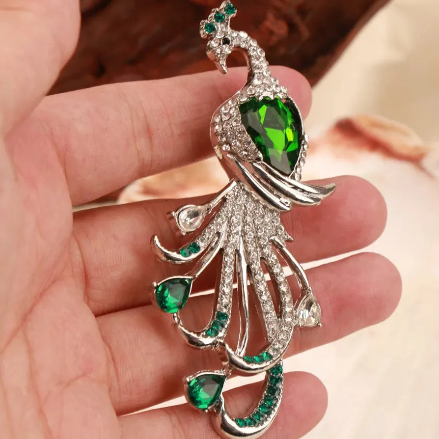 Luxury Peacock Phoenix Classic Brooch Pin for Women Gift