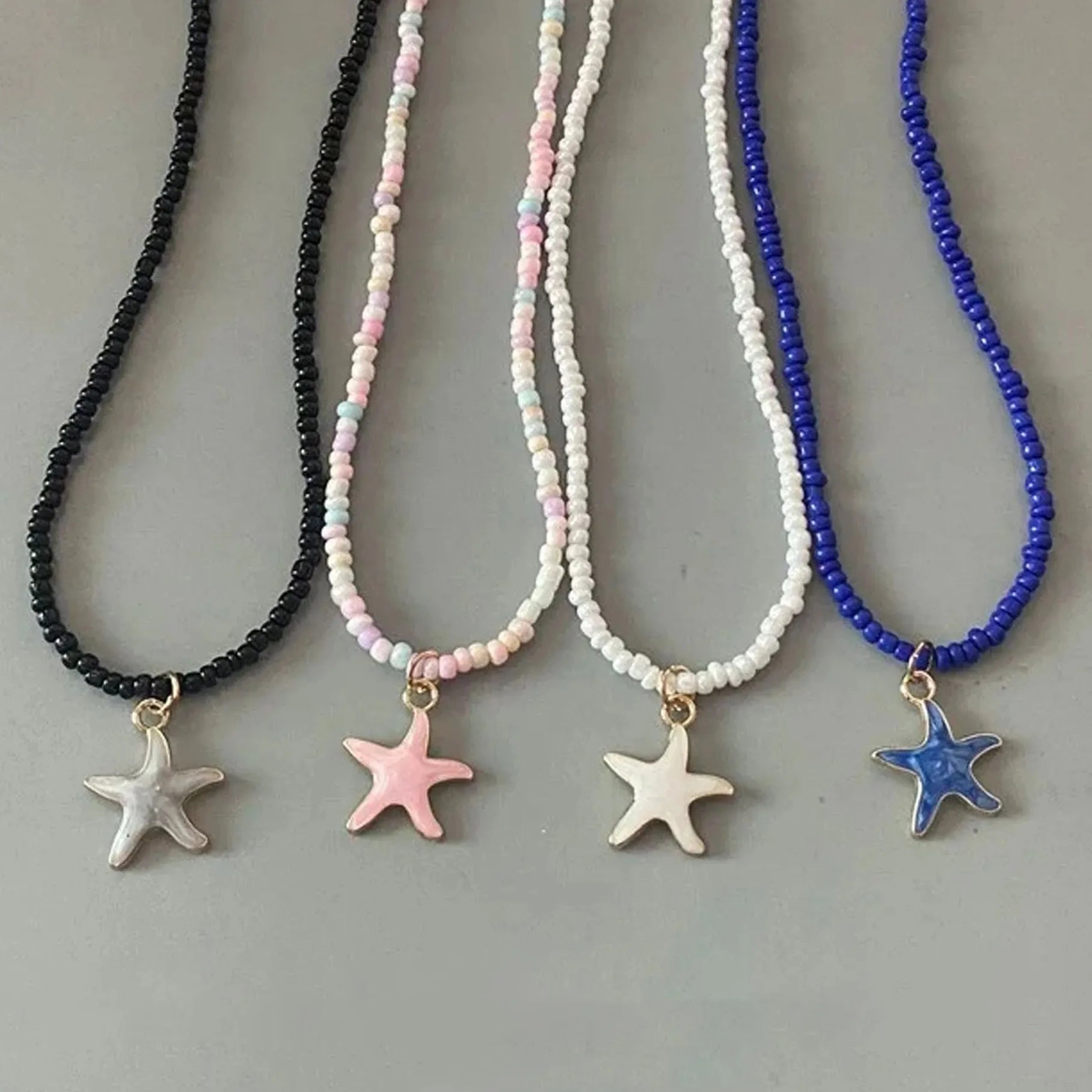 Bohemia Handmade Copper Star Pendant Choker Necklace for Women Girls