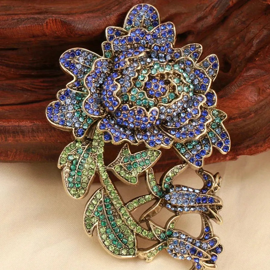 Classic Luxury Flower Brooch Pin for Men & Women Gift