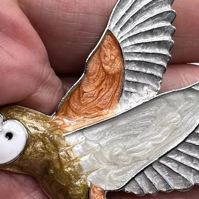 Colorful Enamel Owl Brooch Animal Jewelry for Men and Women Stylish Accessory