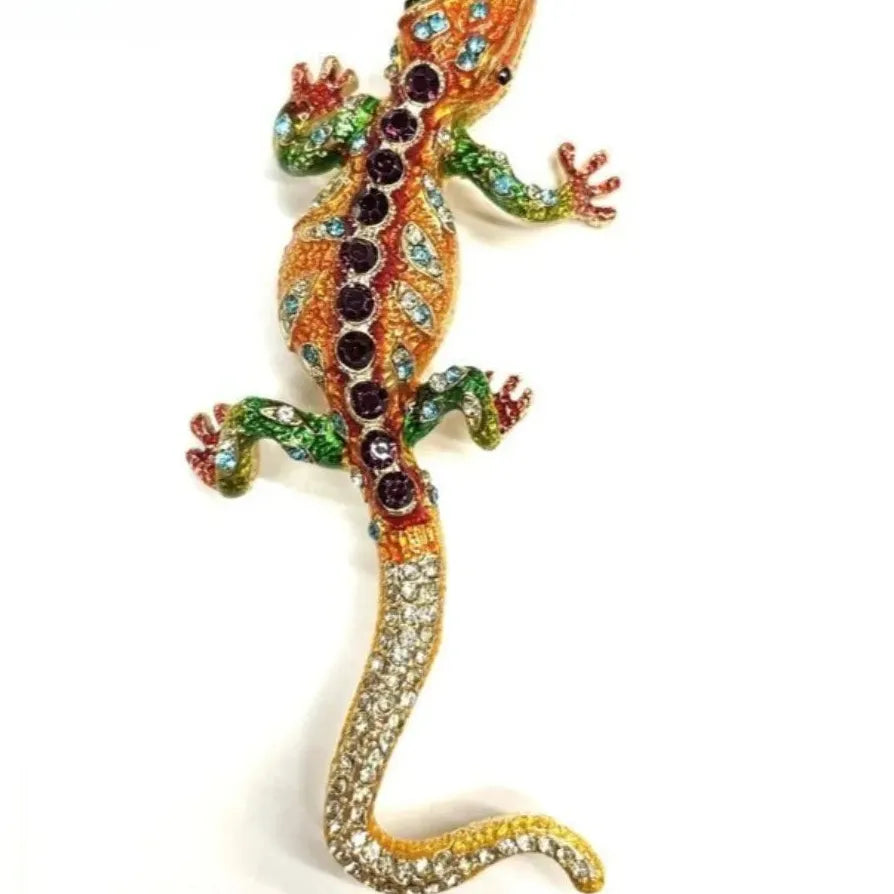 Classic Luxury Lizard Brooch Pin for Men & Women Gift Accessory