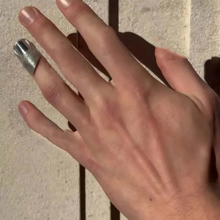 2026 Artistic Irregular Copper Knuckle Ring Set Full Finger Unisex Hip Hop Jewelry