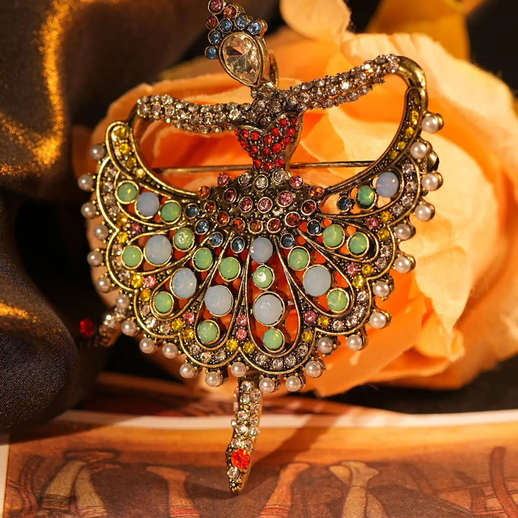 Elegant Ballet Girl Brooch Wedding Gift for Men and Women