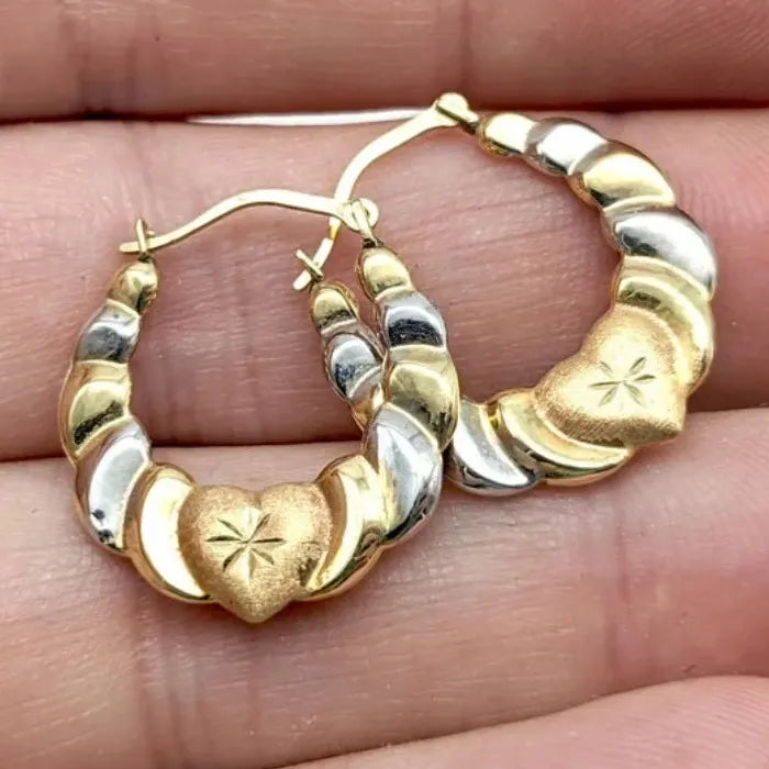 Golden Oval Zinc Alloy Earrings Simple Geometric Style for Women Birthday Gift