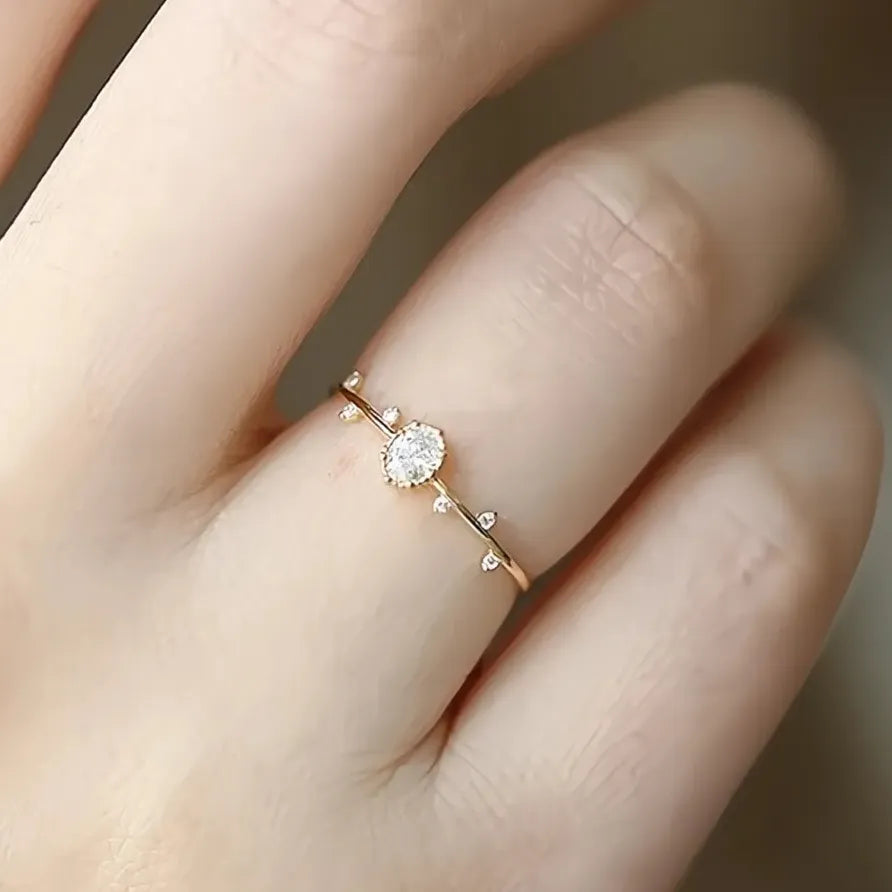 Gold Branch Leaf Ring for Women Party and Daily Jewelry Stylish