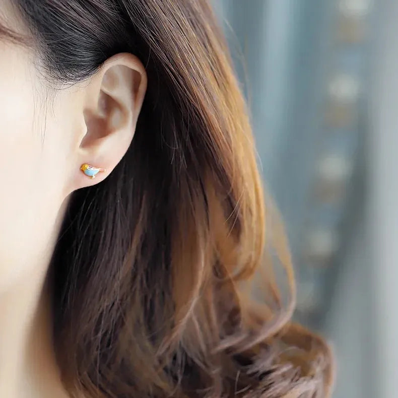 Bohemian Animal Bird Zinc Alloy Stud Earrings for Women Daily Wear