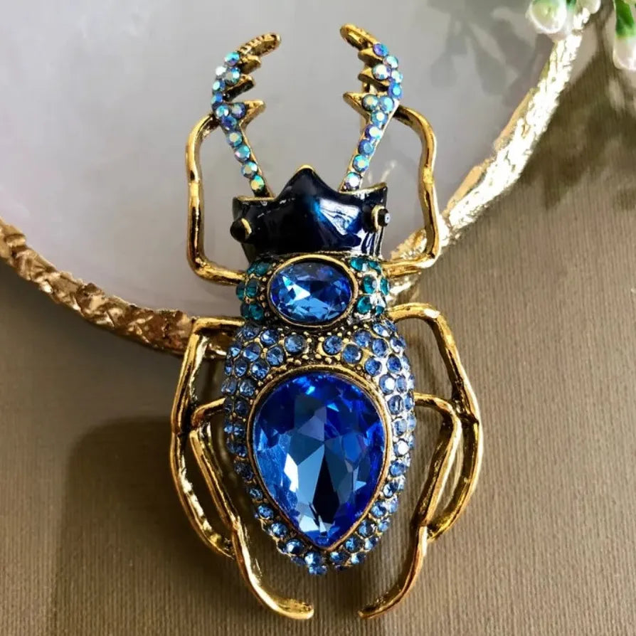 Beetle Brooch Pin for Women Men Luxury Classic Jewelry Gift