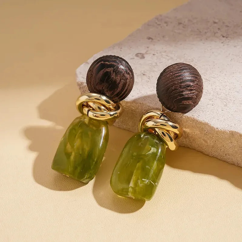Retro Geometric Drop Earrings for Women Lightweight Wedding Jewelry Gifts