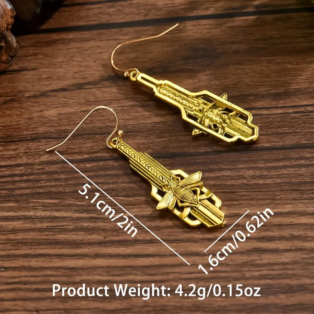 Vintage Cute Animals Zinc Alloy Metal Long Pendant Earrings for Women Gifts