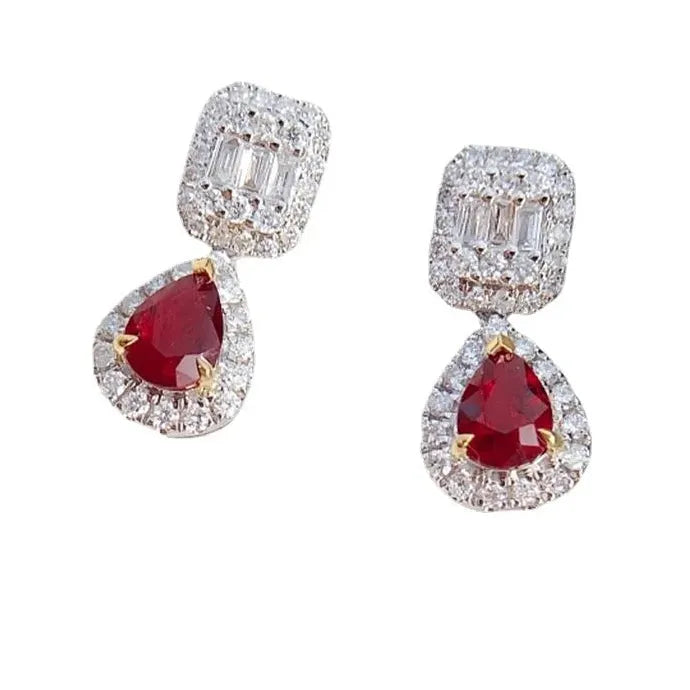 Silver Water Drop Earrings Zinc Alloy Acrylic Lightweight Women's Jewelry