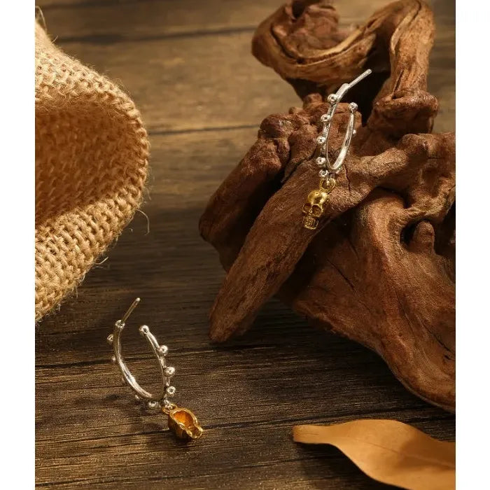 Retro Metal Gothic Drop Earrings for Women Halloween Party Jewelry Gifts