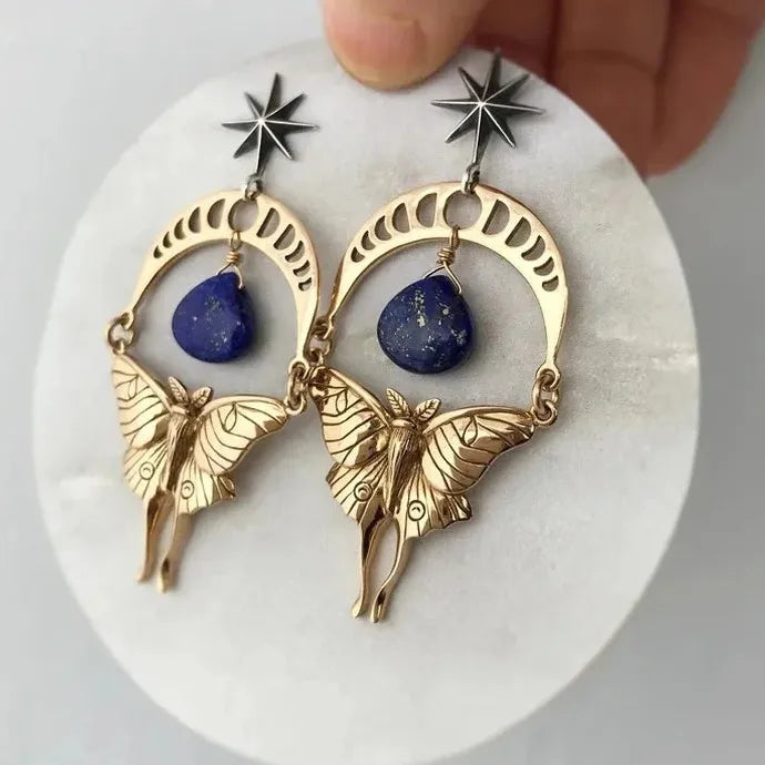 Gothic Bat Drop Earrings Zinc Alloy Bohemian Pendant Halloween Jewelry Gift