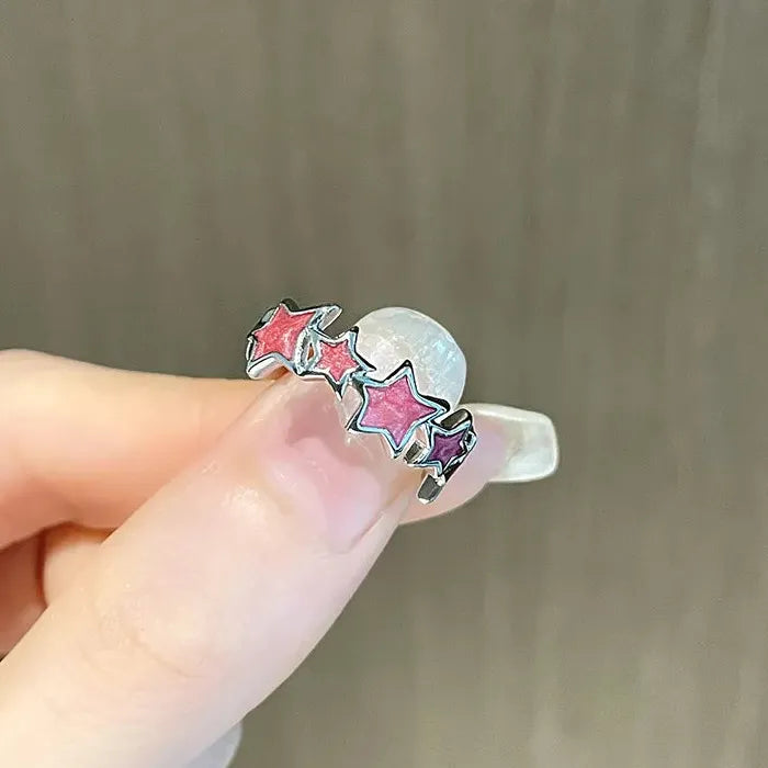 2024 Gothic Star Cocktail Ring Unisex Punk Cross Jewelry Gift