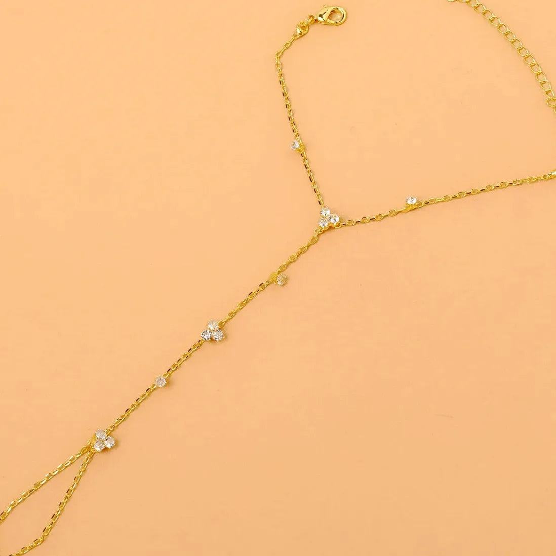 2025 Summer Rhinestone Flower Geometric Crystal Copper Bracelet for Women Jewelry