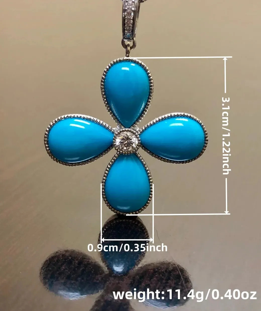 Fashionable Clover Pendant Necklace for Women Silver Plated Zinc Alloy Chain