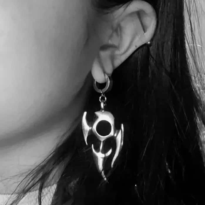 2024 Mechanical Copper Alloy Cyberpunk Geometric Earrings Unisex Gift