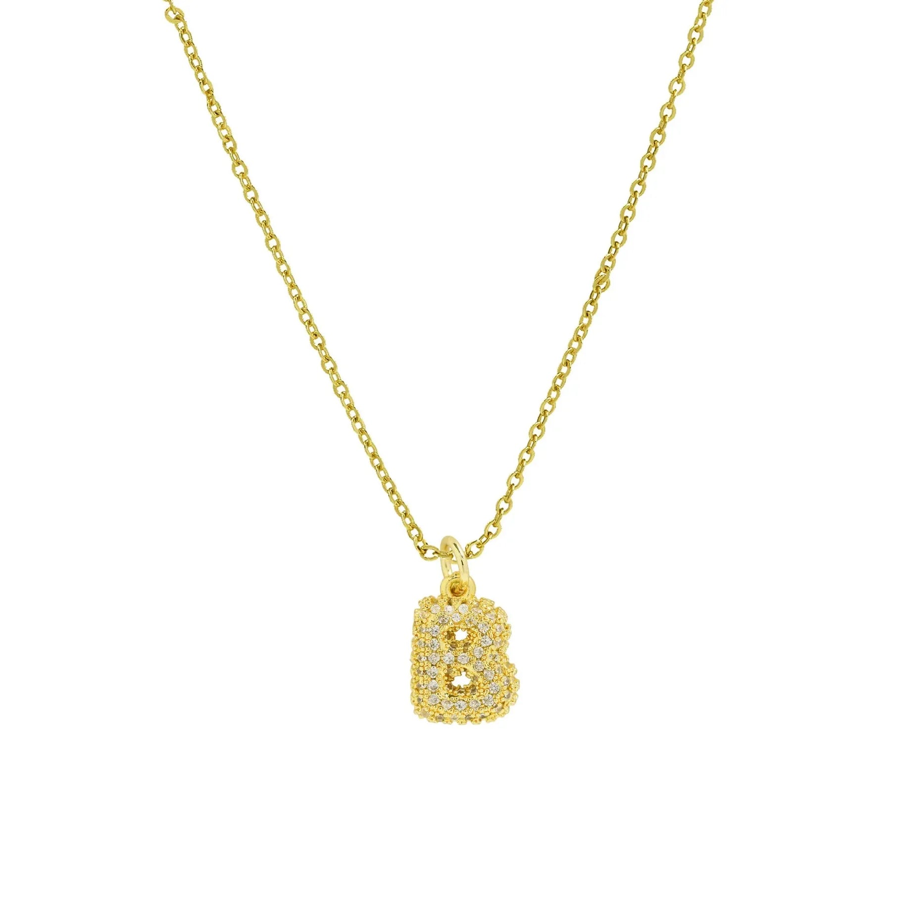 18k Gold Plated A-Z Initial Pendant Necklace Stainless Steel Choker Women Gift