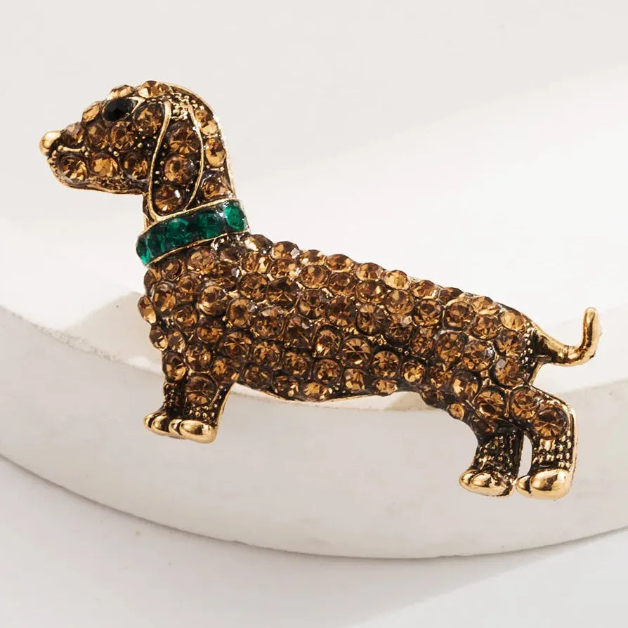 Luxury Classic Puppy Brooch Gift for Men and Women