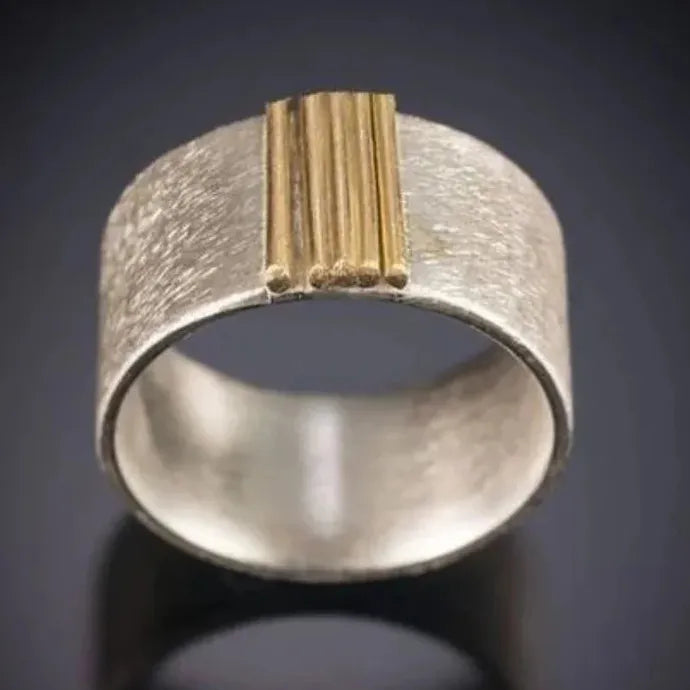 2025 Vintage Geometric Zinc Alloy Line Ring for Women Wedding Engagement Gift